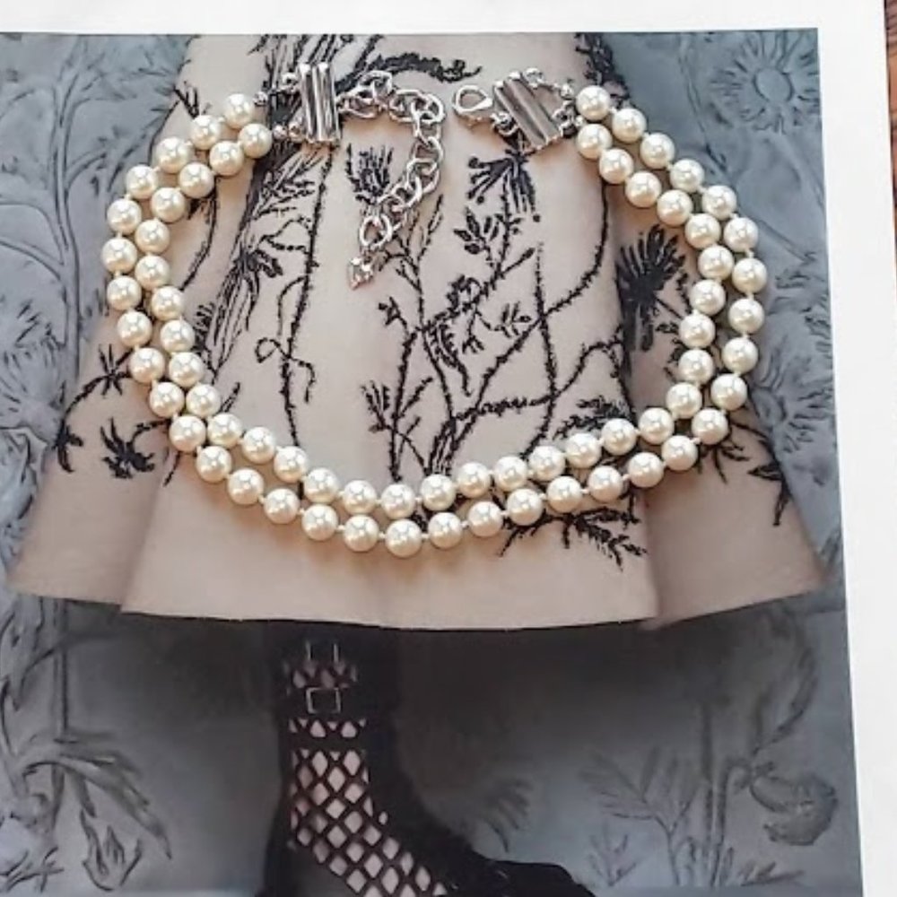 Gorgeous Carolee Double Strand Pearl Necklace